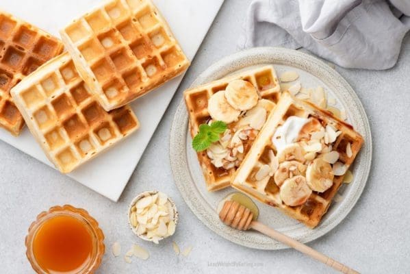 Peanut Butter Banana Waffles Recipe