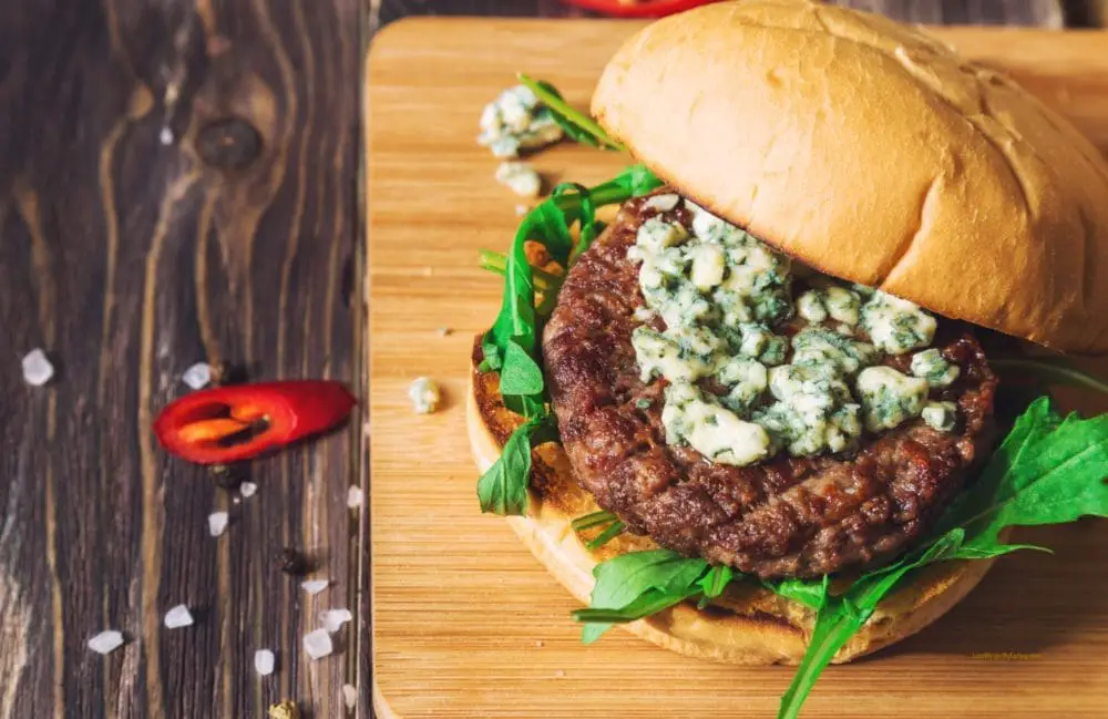 buffalo blue cheese burger