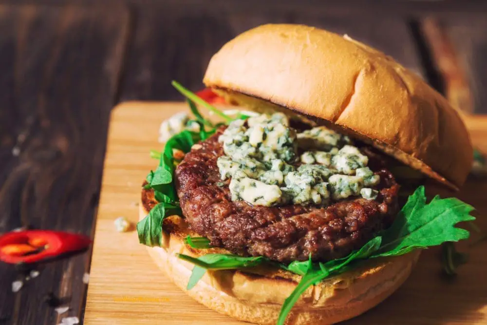 buffalo blue cheese burger