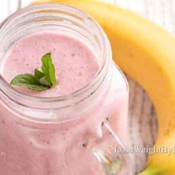 Watermelon banana smoothie