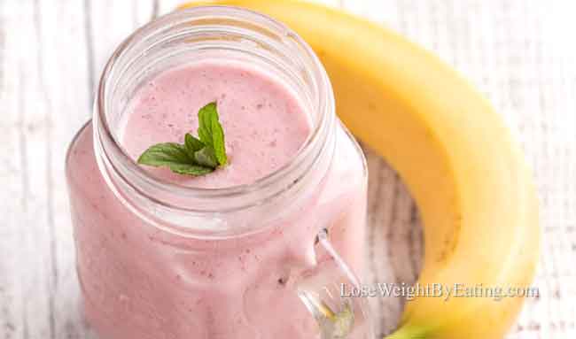 Watermelon banana smoothie