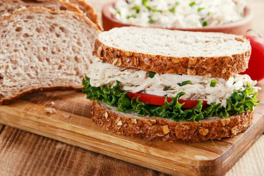 healthy chicken salad sandwich