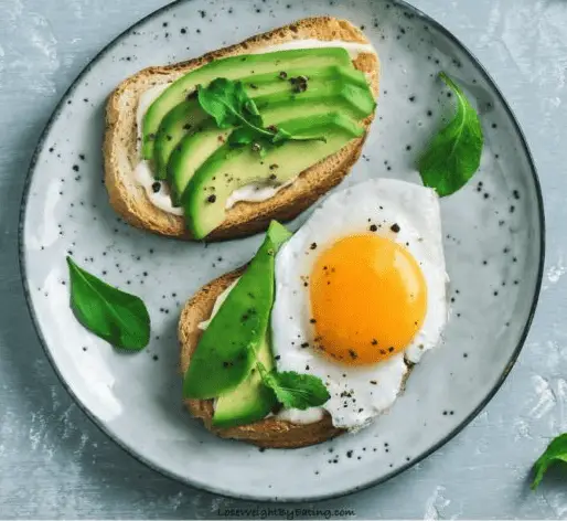 low calorie avocado toast