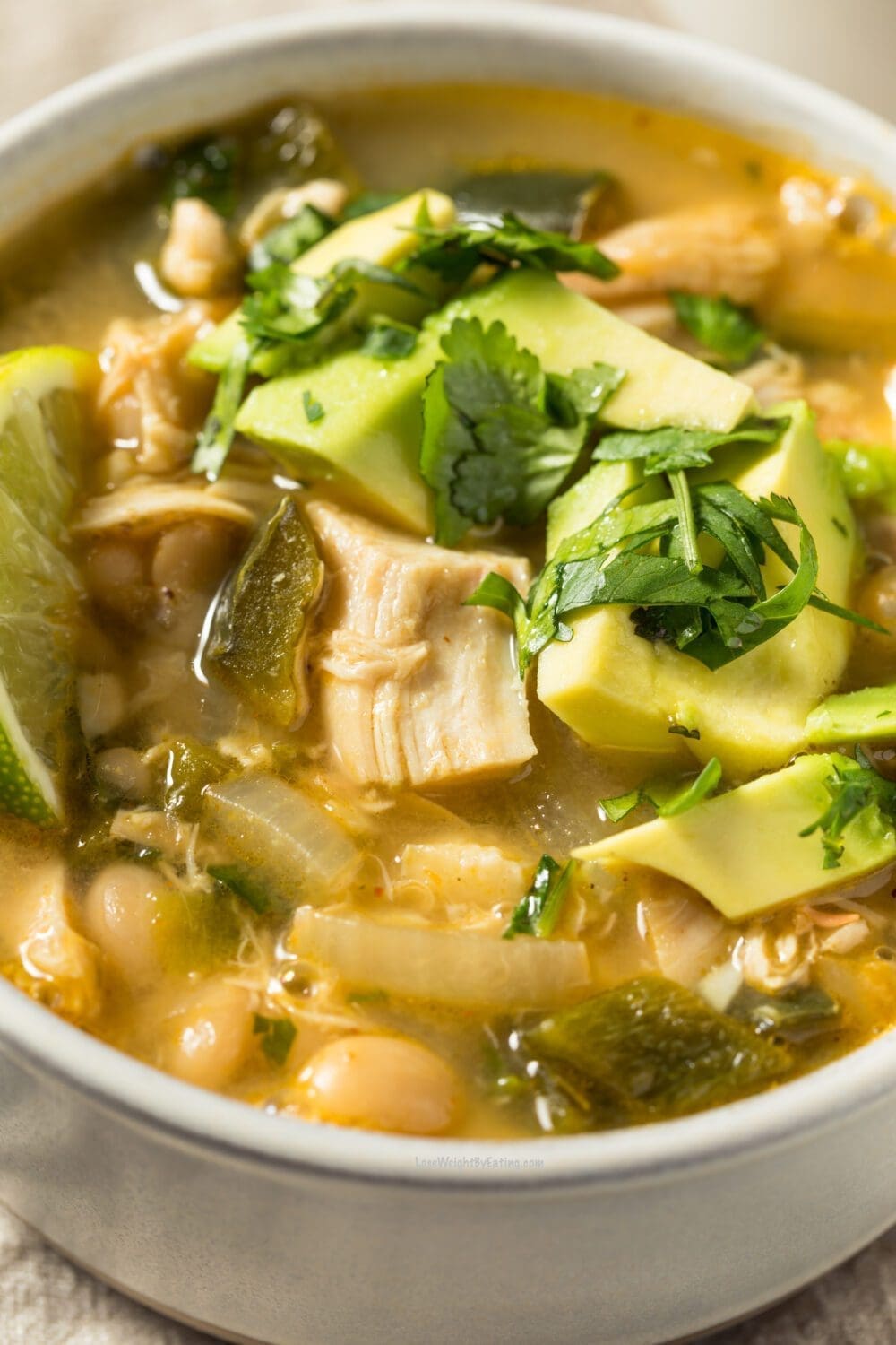 Low Calorie White Chicken Chili