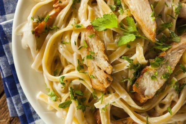 Fettuccine Alfredo Recipe (EASY + HEALTHY)