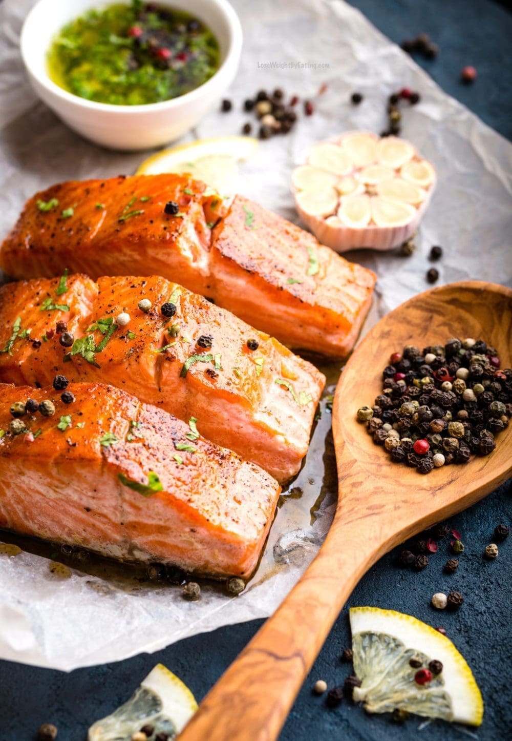 Low Calorie Recipe for Baked Salmon