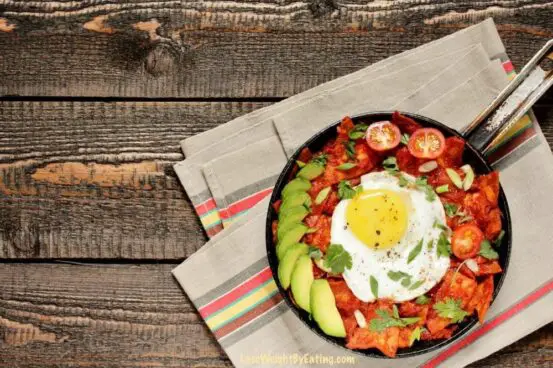 low calorie Chilaquiles