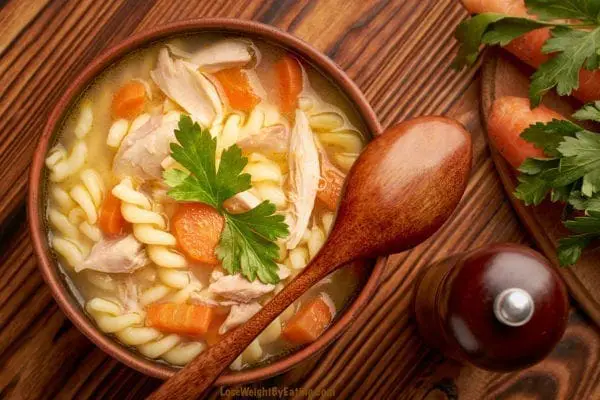 low calorie chicken soup