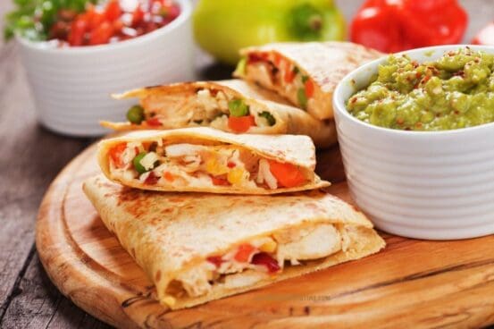 low calorie chicken quesadilla