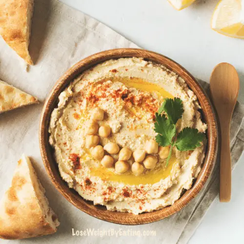 Homemade low calorie Hummus Recipe