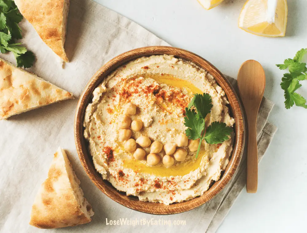 Homemade low calorie Hummus Recipe