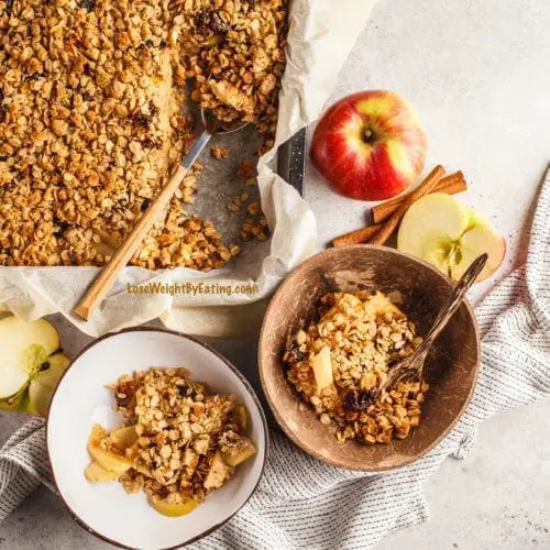 low calorie apple crumble