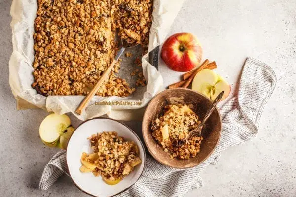 low calorie apple crumble