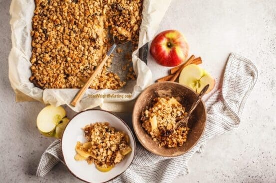 low calorie apple crumble