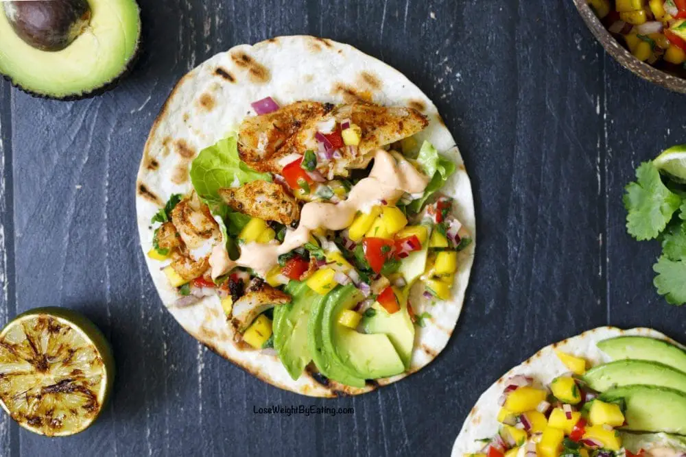 The Best Fish Tacos Recipe {Grilled and Low Calorie}