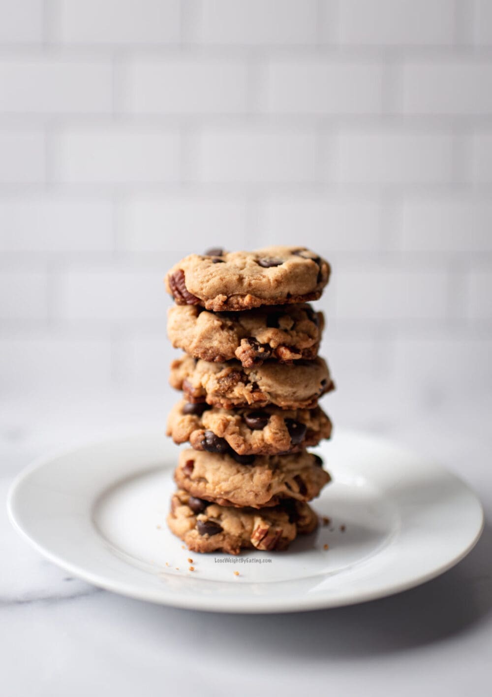 healthy chocolate chip cookies with nuts