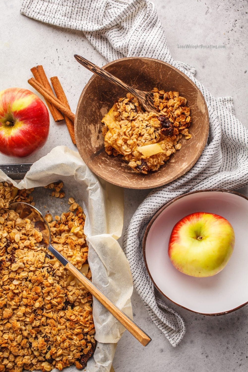 low calorie apple crumble