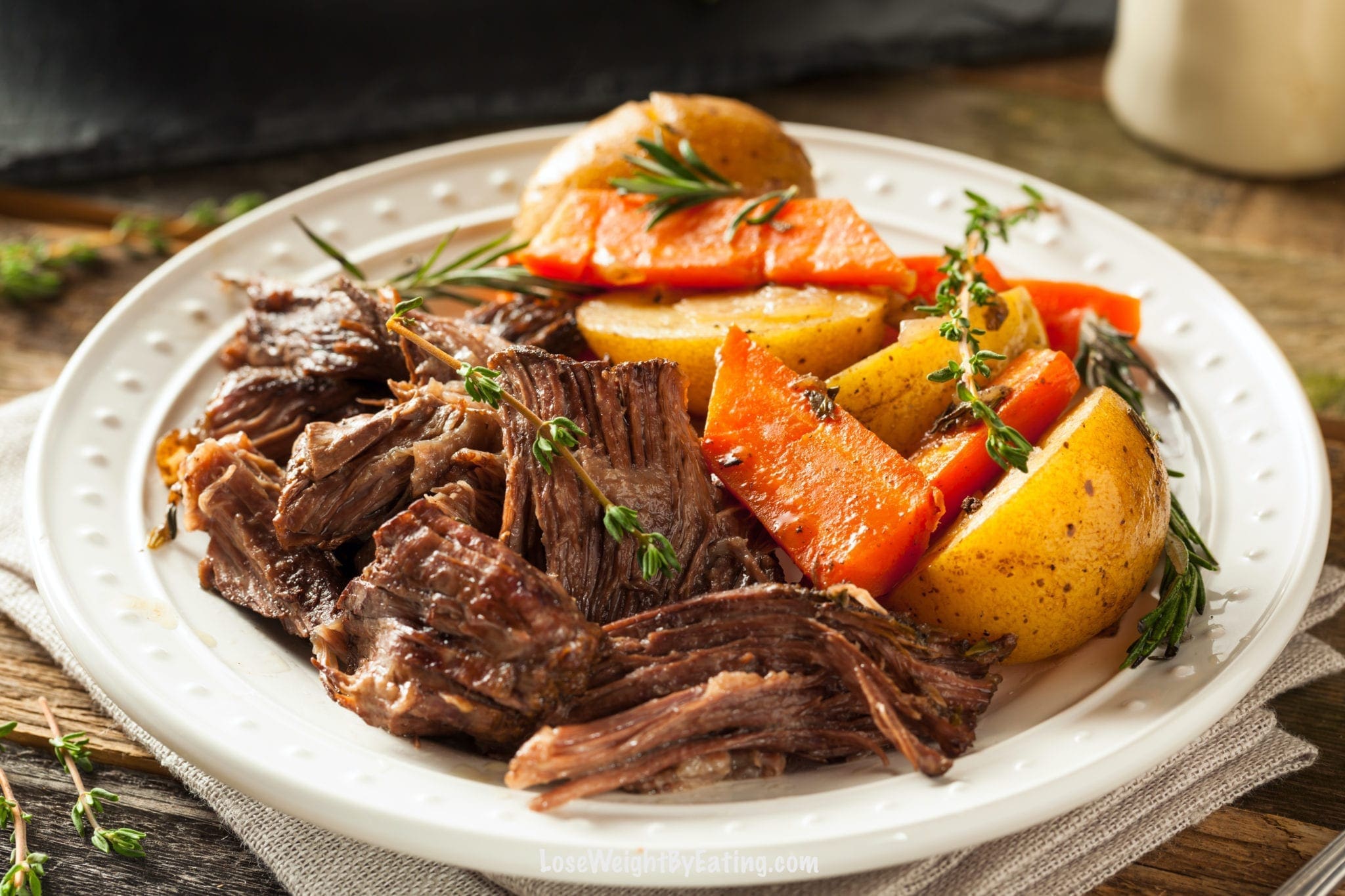 Low Calorie Pot Roast (Slow Cooker or Stovetop) Lose Weight By Eating