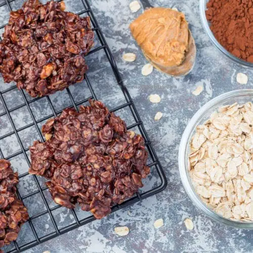 No Bake Chocolate Peanut Butter Cookies