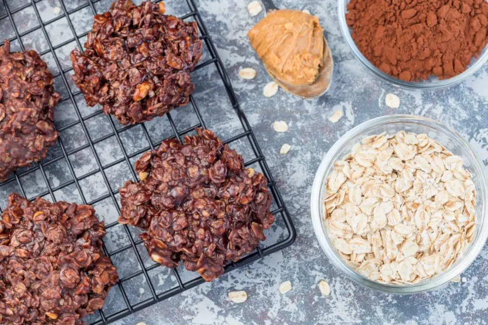 No Bake Chocolate Peanut Butter Cookies