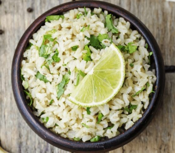 HEALTHY "Copycat" Chipotle Cilantro Lime Rice