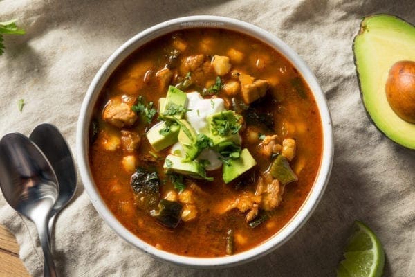 Healthy Mexican Pozole Soup Recipe