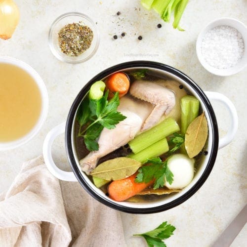 Homemade Chicken Broth Chicken Stock Recipe