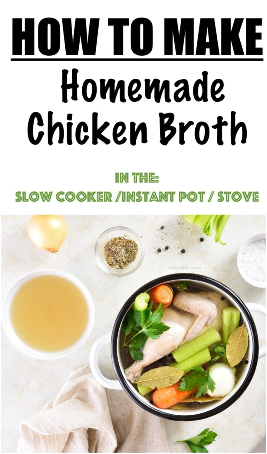 homemade chicken broth chicken stock recipe