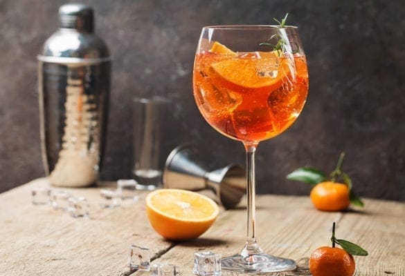 Homemade Aperol Spritz Cocktail