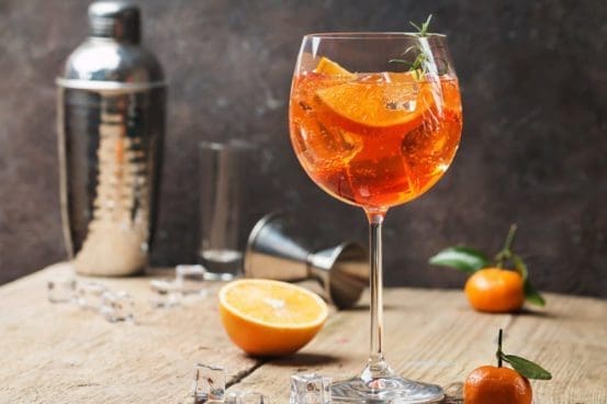 Homemade Aperol Spritz Cocktail