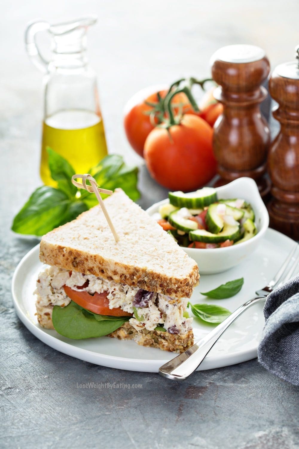 Chicken Salad with Cranberries and Almonds 