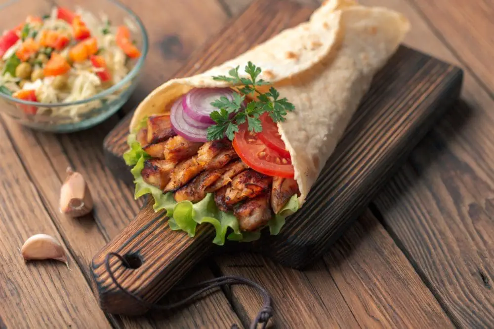 Healthy Chicken Shawarma Wrap Recipe