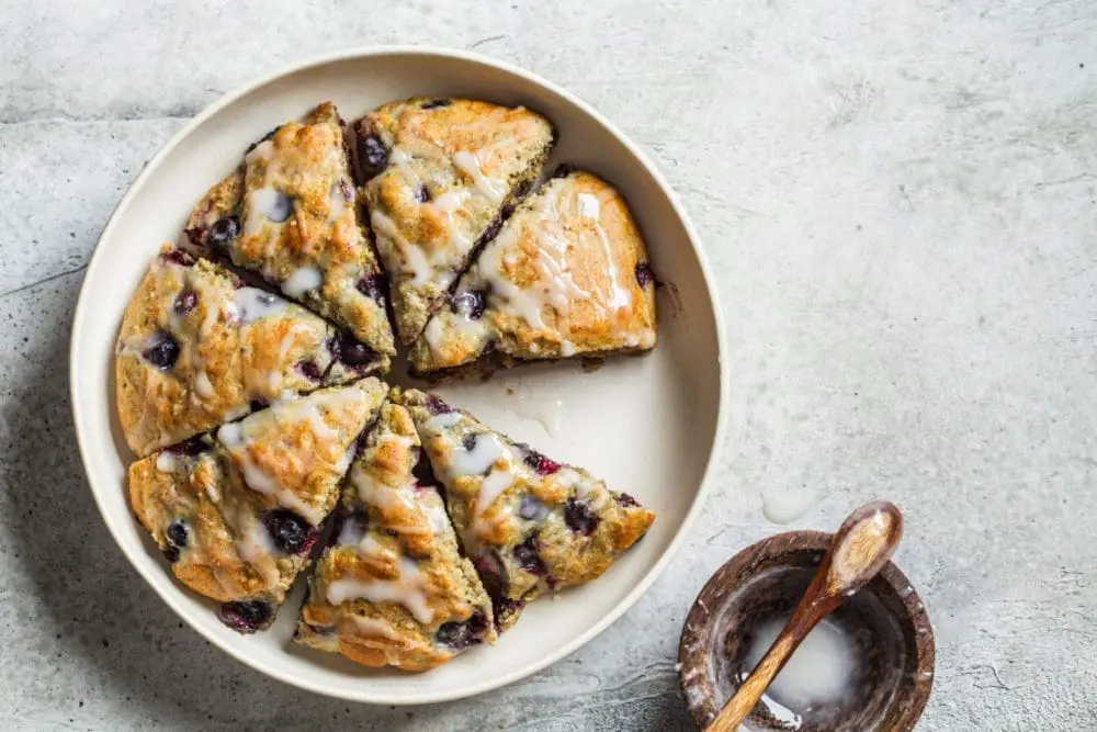 Glazed Lemon Blueberry Scones Recipe