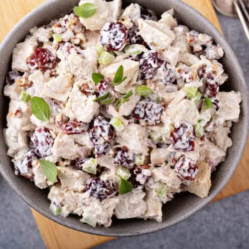 chicken salad with cranberries and almonds