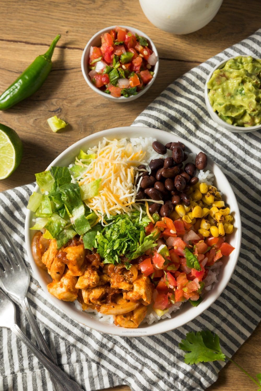 Healthy Chicken Burrito Bowl Recipe