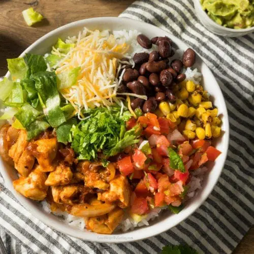 Healthy Chicken Burrito Bowl Recipe