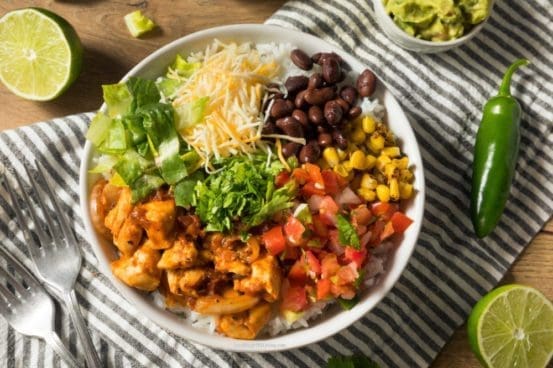 Healthy Chicken Burrito Bowl Recipe