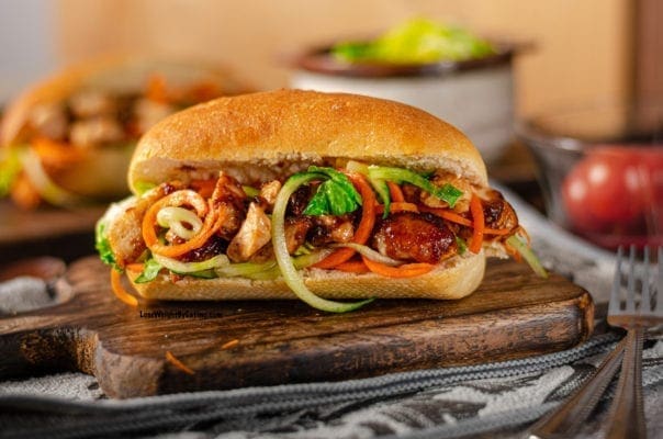 Vietnamese Chicken Banh Mi Sandwich Recipe