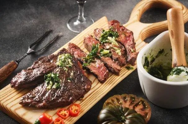 Grilled Hanger Steak Recipe with Chimichurri Sauce