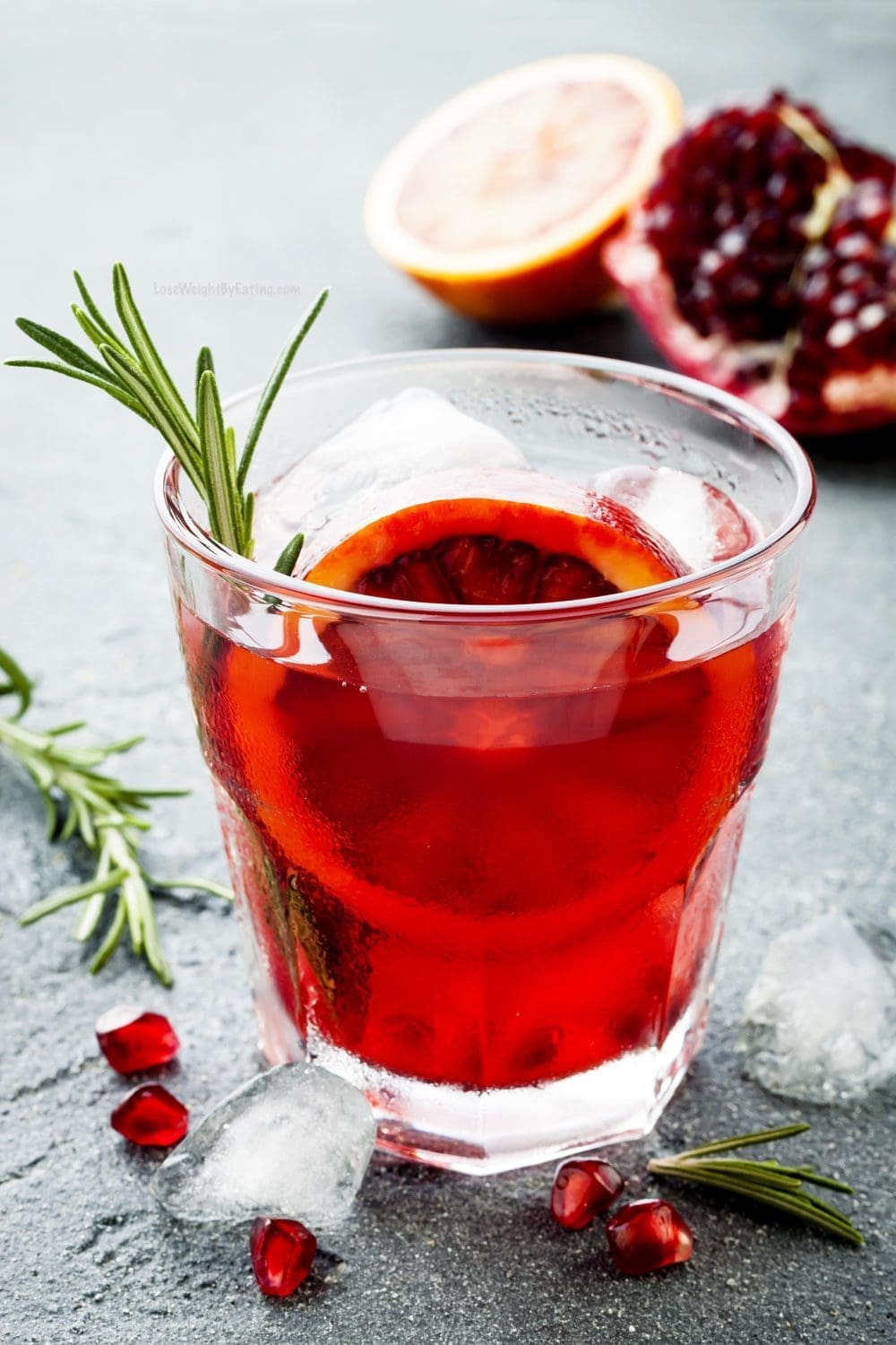 Pomegranate and Blood Orange Cocktail with Vodka