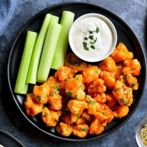 healthy Buffalo Cauliflower Bites Recipe