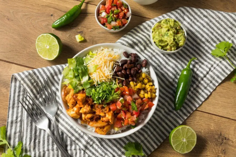 low calorie burrito bowl