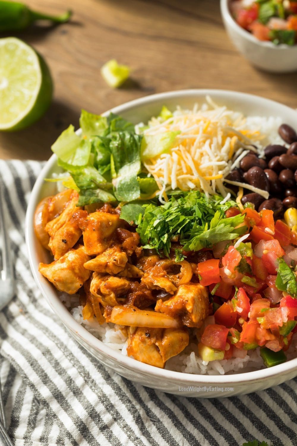 low calorie burrito bowl