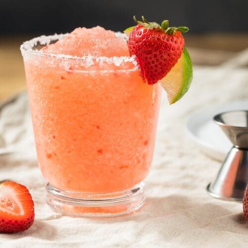 low calorie strawberry margaritas