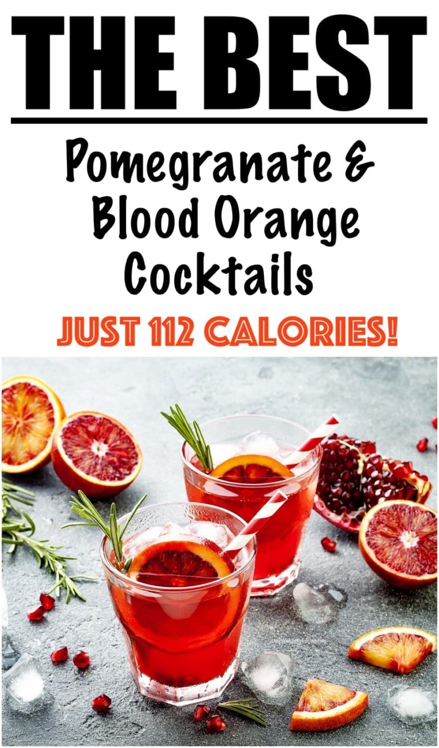 Pomegranate and Blood Orange Cocktail with Vodka