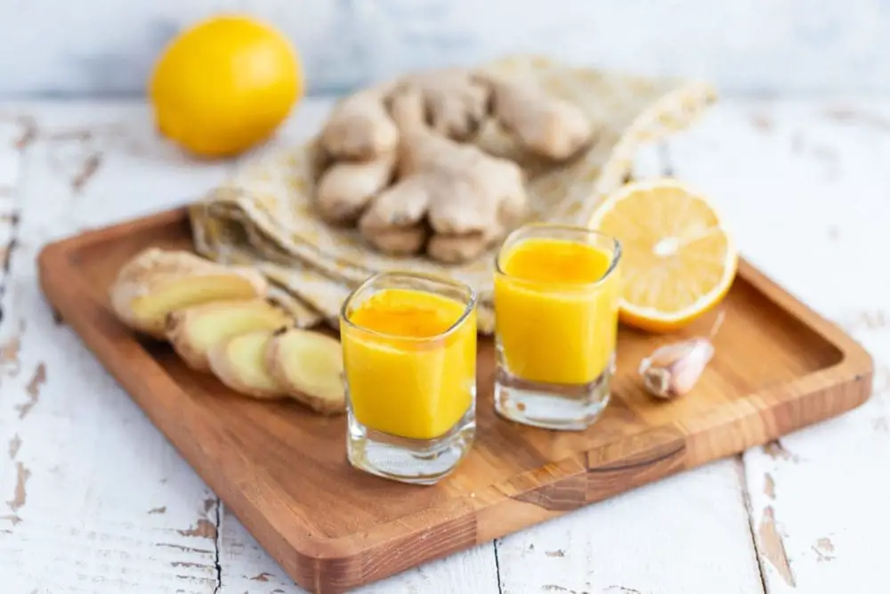 Homemade Ginger Shots for Immune System