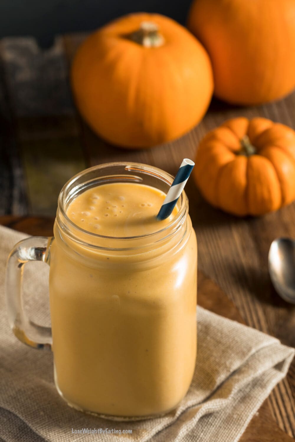 Low Calorie Protein Pumpkin Smoothie for Weight Loss