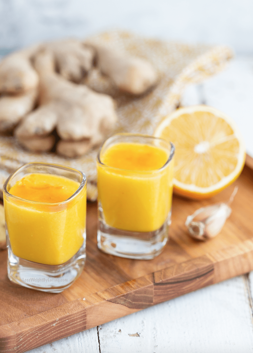 Homemade Ginger Shots for Immune System