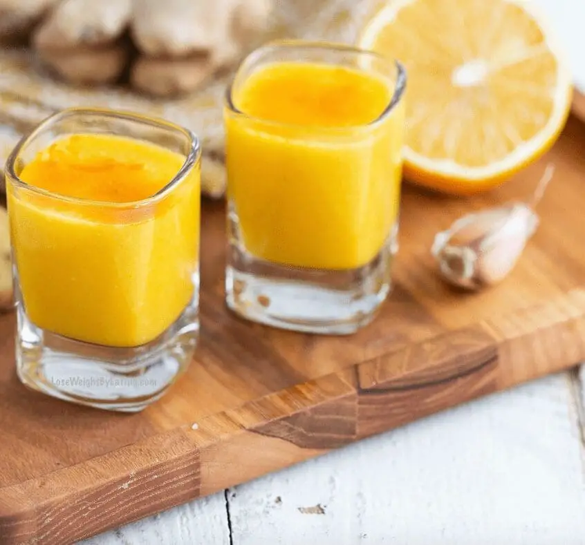 Homemade Ginger Shots for Immune System