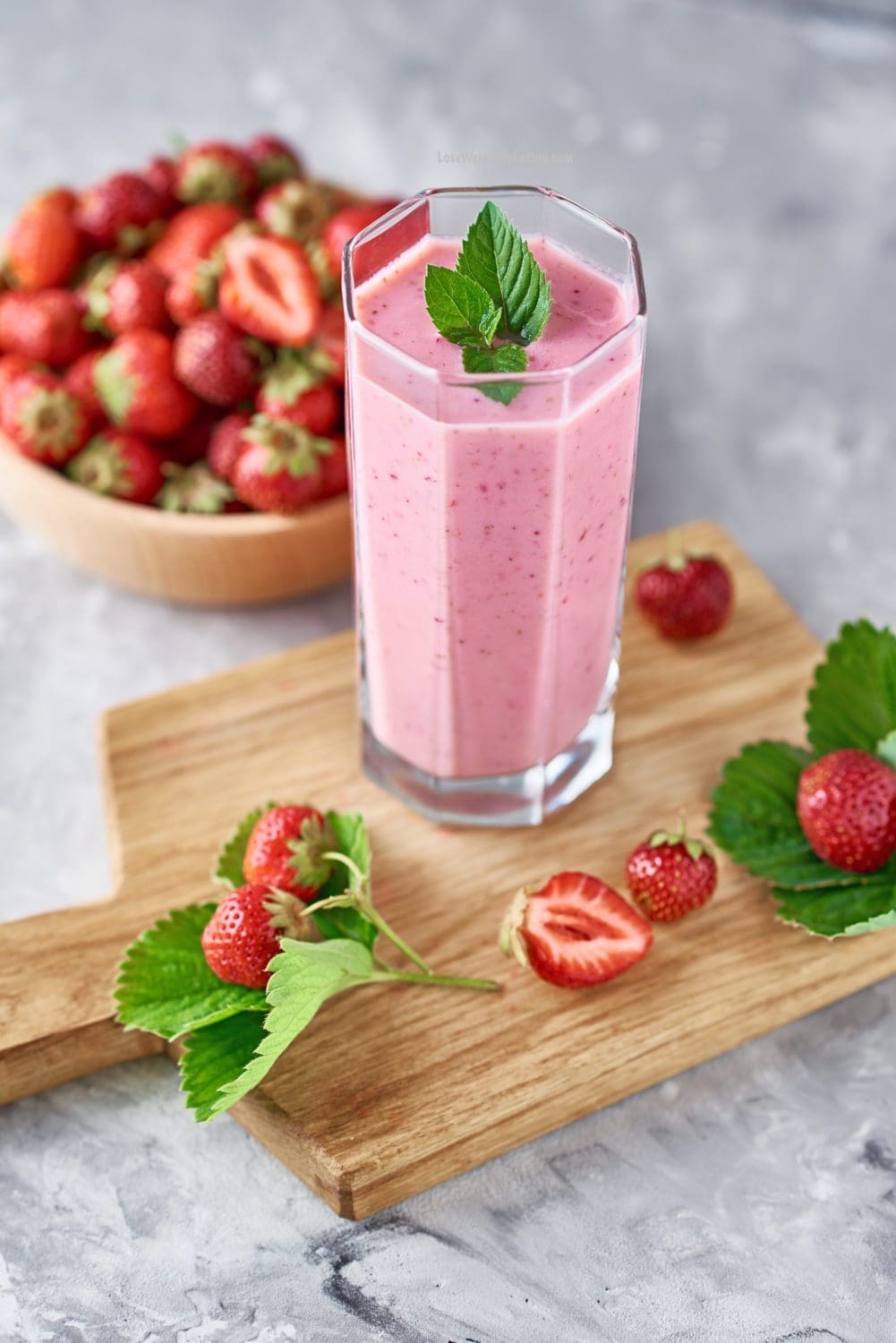 Strawberry Protein Shake to Lose Weight